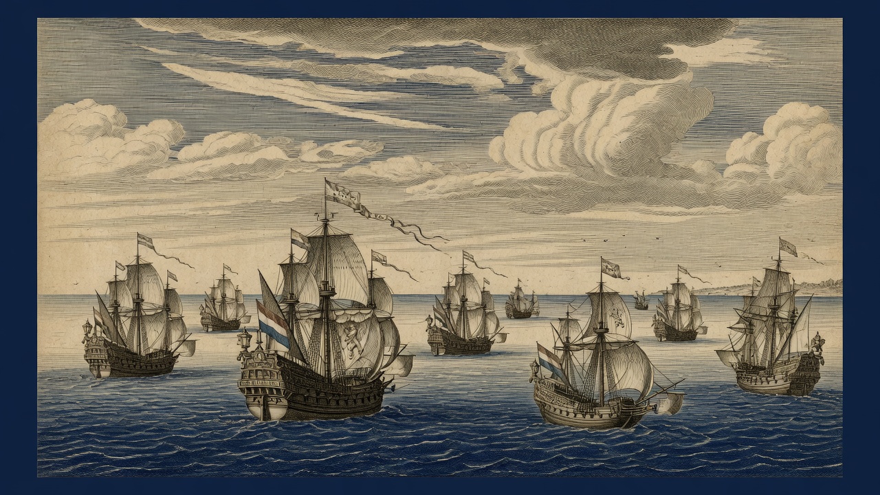 나사우 함대 편대 항해 — 1623년 출항