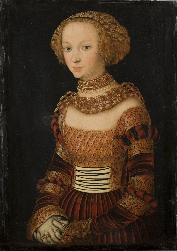 Cranach 작센의 안나 초상 — 슬래시드 슬리브